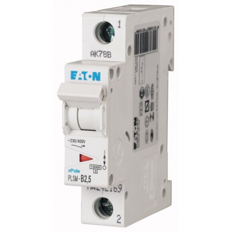 PLSM-D2,5-MW 242218 EATON ELECTRIC MCB, 1P, courbe D, 2.5A