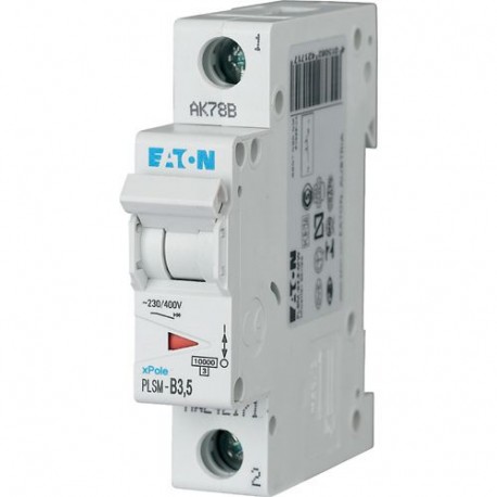 PLSM-D3,5-MW 242220 EATON ELECTRIC Miniature circuit breaker (MCB), 3, 5 A, 1p, type D characteristic