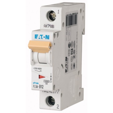 PLSM-D12-MW 242226 EATON ELECTRIC Over current switch, 12A, 1p, type D characteristic