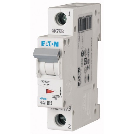 PLSM-D15-MW 242228 EATON ELECTRIC MCB, 1P, courbe D, 15A