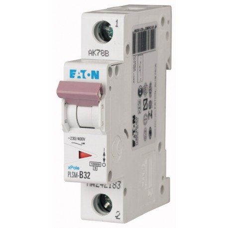 PLSM-D32-MW 242232 0001609236 EATON ELECTRIC Защитный выключатель LS, 32A, 1p, D-Char