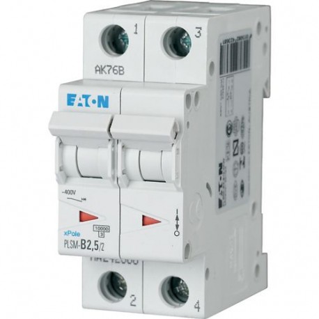 PLSM-C2,5/2-MW 242394 EATON ELECTRIC MCB, 2P, courbe C, 2.5A