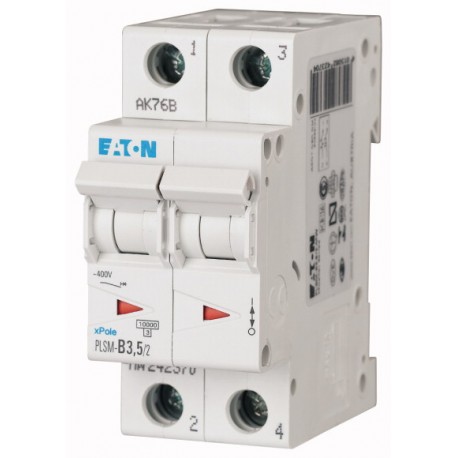 PLSM-C3,5/2-MW 242396 EATON ELECTRIC Over current switch, 3, 5 A, 2 p, type C characteristic