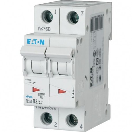 PLSM-C3,5/2-MW 242396 EATON ELECTRIC MCB, 2P, courbe C, 3.5A