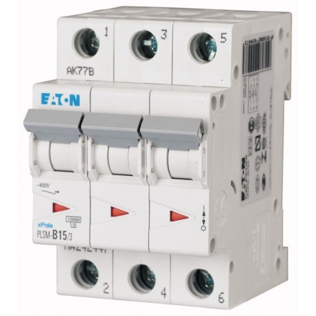 PLSM-C15/3-MW 242473 EATON ELECTRIC Disjoncteur modulaire 15A 3p car. C