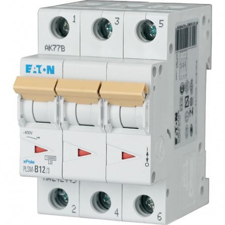 PLSM-D12/3-MW 242494 EATON ELECTRIC MCB, 3P, courbe D, 12A