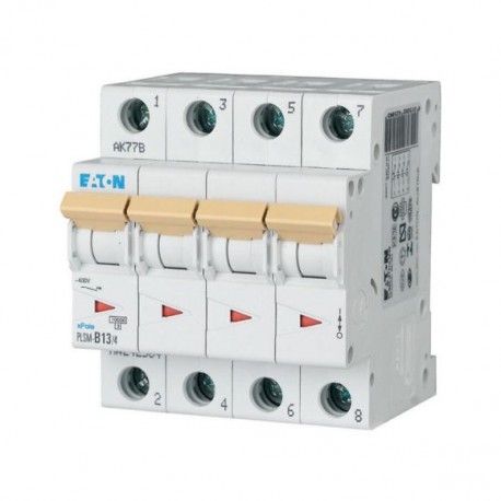 PLSM-C13/4-MW 242610 Y7-242610 EATON ELECTRIC Disjoncteur modulaire, 13A, 4p, courbe C