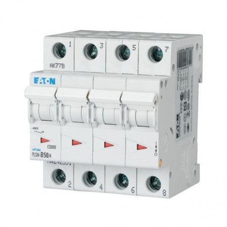 PLSM-C50/4-MW 242617 Y7-242617 EATON ELECTRIC Disjoncteur modulaire, 50A, 4p, courbe C