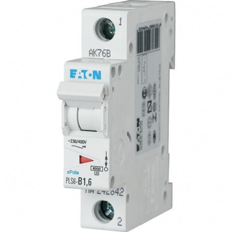 PLS6-B1,6-MW 242642 EATON ELECTRIC Disjoncteur modulaire 1,6A 1p courbe B