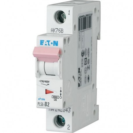 PLS6-B2-MW 242643 EATON ELECTRIC Int. magnetotérmico, 1P, curva B, 2A