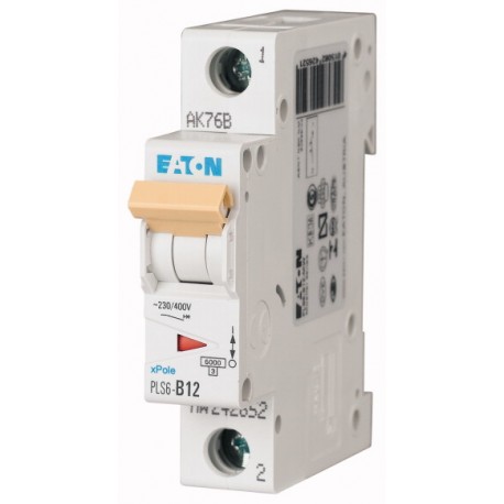 PLS6-C12-MW 242678 EATON ELECTRIC Disjoncteur modulaire 12A 1p courbe C