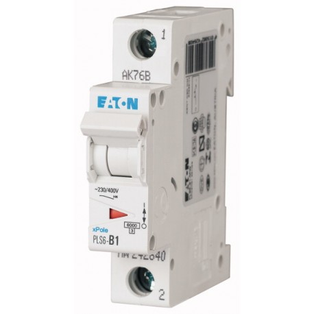 PLS6-D1-MW 242689 EATON ELECTRIC Int. magnetotérmico, 1P, curva D, 1A