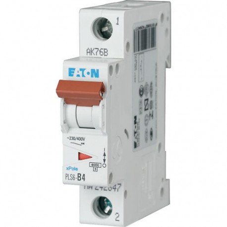 PLS6-D4-MW 242696 EATON ELECTRIC LS-Schalter, 4A, 1P, D-Char
