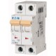 PLS6-C12/2-MW 242877 EATON ELECTRIC Over current switch, 12A, 2 p, type C characteristic