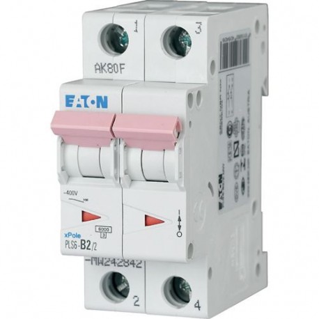 242891 EATON ELECTRIC Int. magnetotérmico, 2P, curva D, 2A