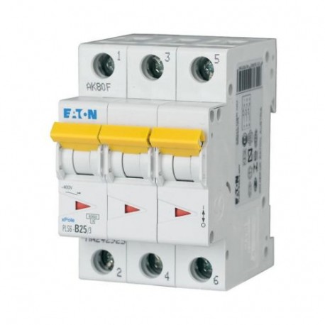 PLS6-C25/3-MW 242951 EATON ELECTRIC Защитный выключатель LS, 25A, 3-пол., C-Char