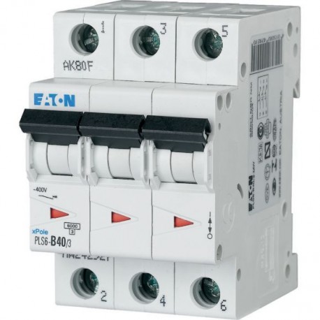 PLS6-C40/3-MW 242953 EATON ELECTRIC Over current switch, 40A, 3 p, type C characteristic