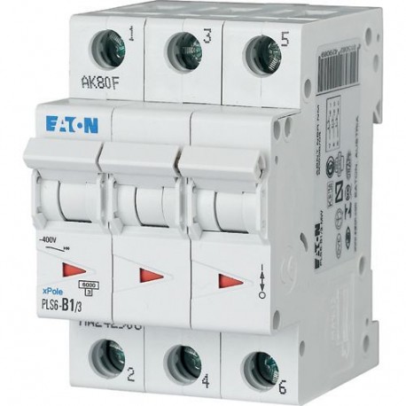 PLS6-C0,16/3N-MW 242999 EATON ELECTRIC Disjoncteur modulaire 0,16A 3p+N car. C