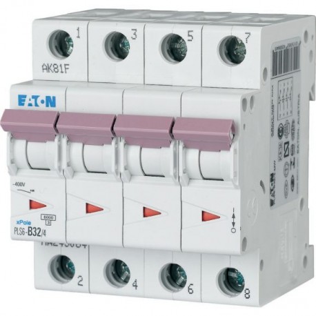 PLS6-B32/4-MW 243064 Y7-243064 EATON ELECTRIC LS-Schalter, 32A, 4p, B-Char