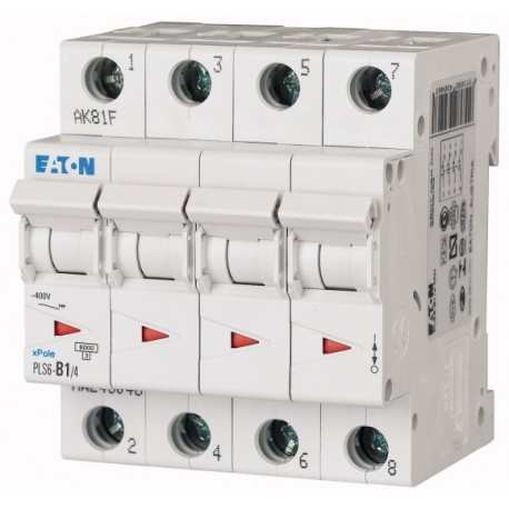 PLS6-C0,25/4-MW 243069 EATON ELECTRIC Защитный выключатель LS 0,25A 4p C-Char