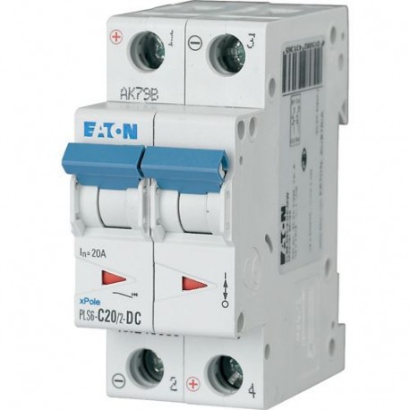 PLS6-C20/2-DC-MW 243136 Y7-243136 EATON ELECTRIC LS-Schalter, 20A, 2p, C-Char, DC