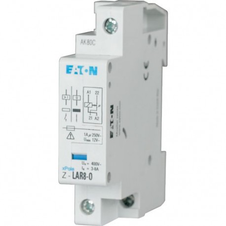 Z-LAR8-W 248262 EATON ELECTRIC Release relay, 250VAC, 1W, 3-8A, 1HP