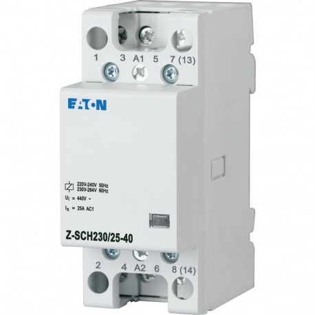 Z-SCH230/25-40 248847 Y7-248847 EATON ELECTRIC Contacteur modulaire, 230VAC/50Hz, 4 s, 25A, 2PE
