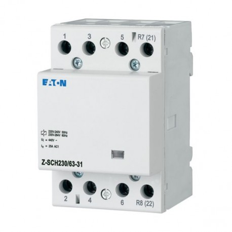 Z-SCH230/63-31 248858 Y7-248858 EATON ELECTRIC Contacteur modulaire, 230VAC/50Hz, 3F+1O, 63A, 3PE