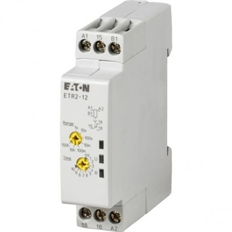 ETR2-12 262686 Y7-262686 EATON ELECTRIC Relais temporisé, 0,05s-100h, 24-240V50/60Hz, 24-48VDC, 1W, retardé ..