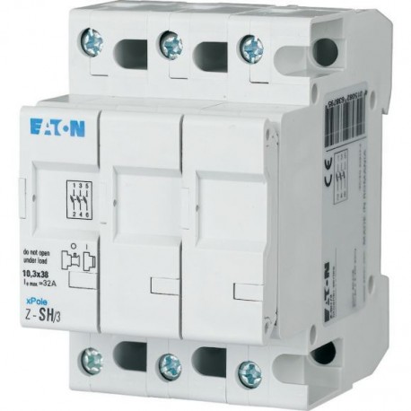 Z-SH/3 263879 EATON ELECTRIC Secc. Portafusibles, 3P, 32A (sin cartucho)