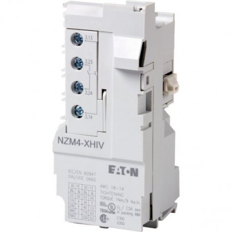 NZM4-XHIV 266172 0004358957 EATON ELECTRIC Contacto auxiliar, 2 contacto avanzado N/O