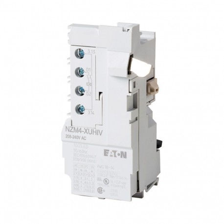 NZM4-XUHIV208-240AC 266221 Y7-266221 EATON ELECTRIC tensão mínima de disparo + Contato Auxiliar NA antecedên..