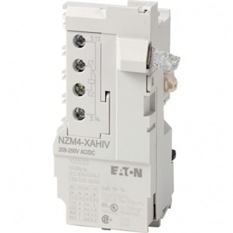 NZM4-XAHIV380-440AC/DC 266476 EATON ELECTRIC Shunt release, 380-440VAC/DC, +1early N/O