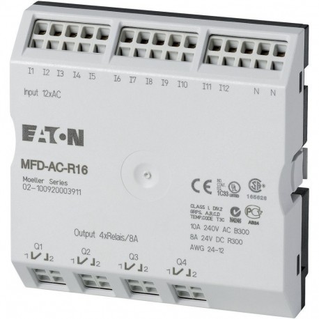 MFD-AC-R16 274093 0004519712 EATON ELECTRIC Módulo de E/S MFD 100-240 V AC 12ED(4EA), 4SD Para MFD-CP8/CP10
