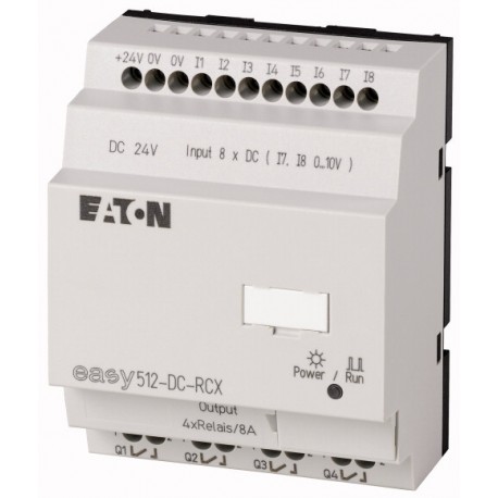 EASY512-DC-RCX 274110 0004519759 EATON ELECTRIC 4s módulo 8e / r não blindado 24VDC