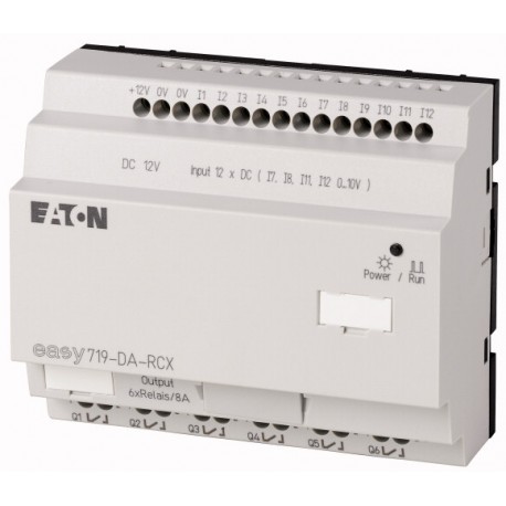 EASY719-DA-RCX 274118 0004519775 EATON ELECTRIC 12V DC, Módulo de Controle, relé