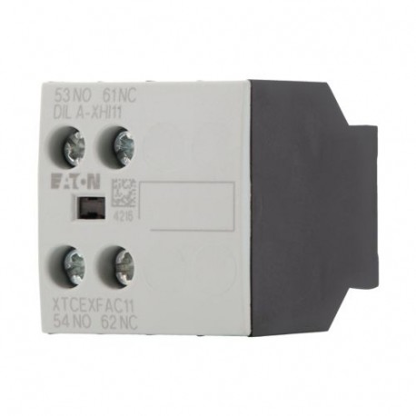DILA-XHI11 276421 Y7-276421 EATON ELECTRIC XTCEXFAC11 frente 1NO Contato auxiliar + 1NC