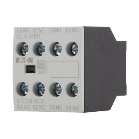 DILA-XHI31 276427 Y7-276427 EATON ELECTRIC Auxiliar contato XTCEXFAC31 3NO frente + 1NC