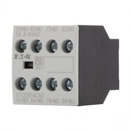 DILA-XHI40 276428 XTCEXFAC40 EATON ELECTRIC Auxiliary contact module, 4N/O, surface mounting, screw connecti..
