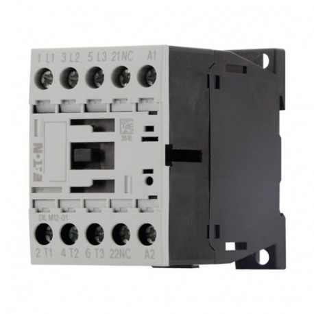 DILM12-01(240V50HZ) 276854 XTCE012B01H5 EATON ELECTRIC Contactor, 3p+1N/C, 5.5kW/400V/AC3
