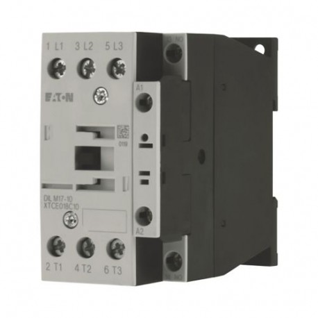 DILM17-10(240V50HZ) 276993 XTCE018C10H5 EATON ELECTRIC Contactor, 3p+1N/O, 7.5kW/400V/AC3