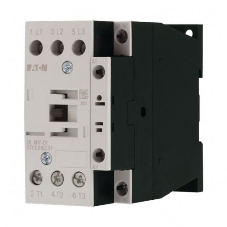 DILM17-01(110V50/60HZ) 277042 XTCE018C01E2 EATON ELECTRIC Contactor, 3p+1N/C, 7.5kW/400V/AC3