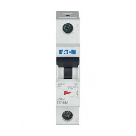 FAZ-B4/1 278527 EATON ELECTRIC Miniature circuit breaker (MCB), 4A, 1p, B-Char, AC