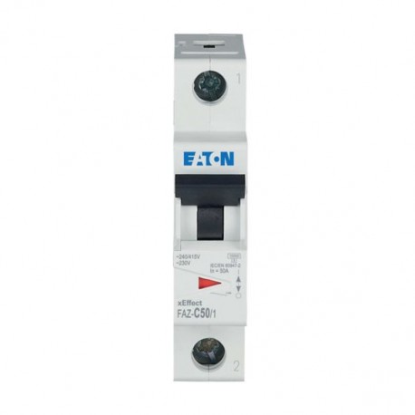 FAZ-C50/1 278566 EATON ELECTRIC Interruttore LS, 50A, 1p, curva caratteristica C, AC