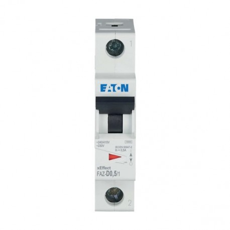 FAZ-D0,5/1 278568 Y7-278568 EATON ELECTRIC Int. magnetotérmico FAZ, 0.5A, 1P, curva D