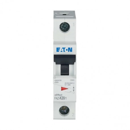 FAZ-K20/1 278600 EATON ELECTRIC Leitungsschutzschalter, 20A, 1p, K-Char