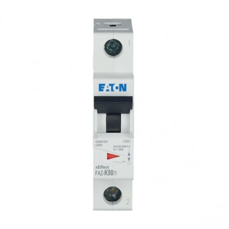 FAZ-K50/1 278604 Y7-278604 EATON ELECTRIC Int. magnetotérmico FAZ, 50A, 1P, curva K