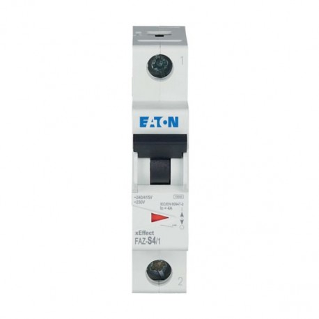 FAZ-S4/1 278609 EATON ELECTRIC Автоматический выключатель 4А, кривая отключения S, 1 полюс, откл. способност..