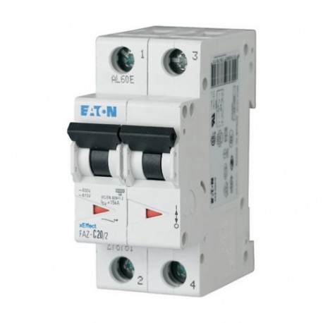 FAZ-D40/2 278787 Y7-278787 EATON ELECTRIC Interruttore LS, 40A, 2p, curva caratteristica D, AC