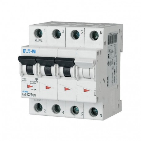 FAZ-C25/3N 278977 Y7-278977 EATON ELECTRIC LS-Schalter, 25A, 3p + N, C-Char